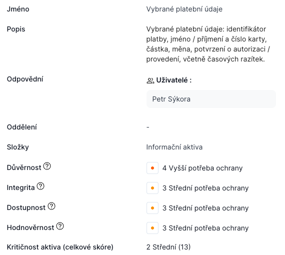 DORA Attributes on Assets